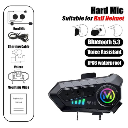Motorcycle Helmet Headset - Bluetooth Stereo Universal