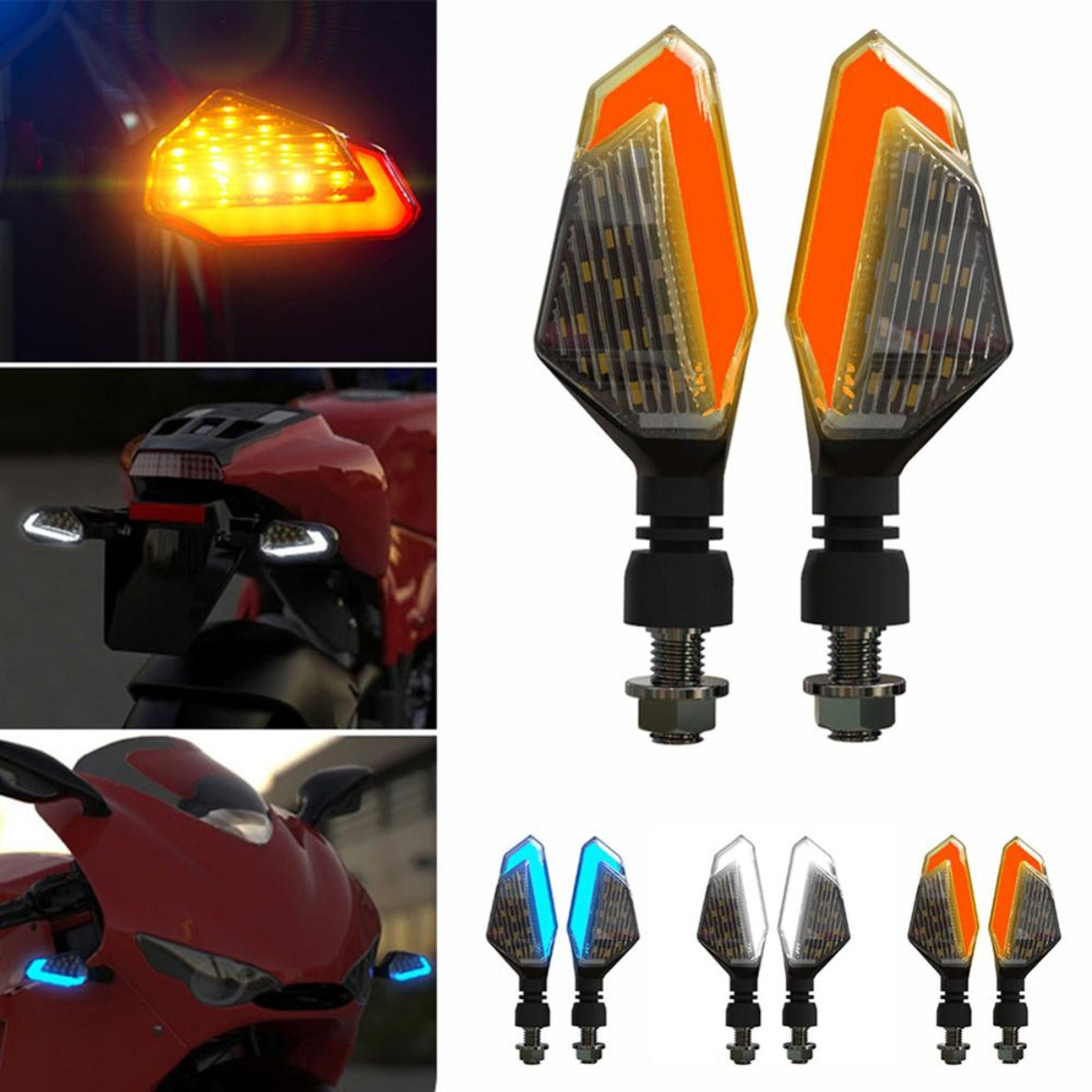 Motorcycle LED DRL Turn Signal Light