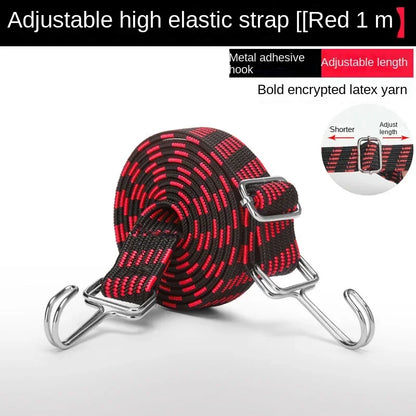 Motorcycle Tie-Down Straps - Elastics Rubber Luggage Rope Cord