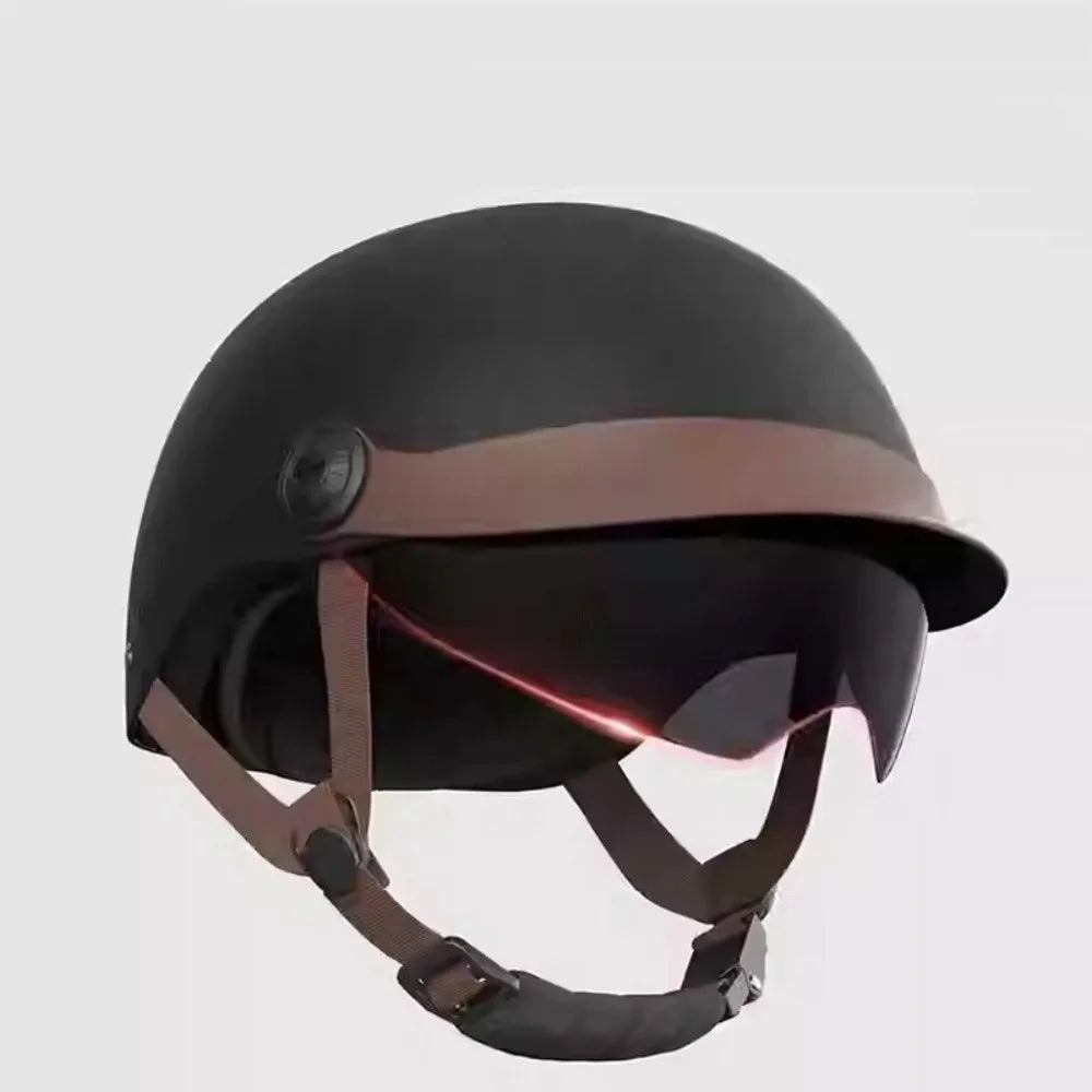 Motorcycle Helmet - Vintage Ultra Light Electric Bicycle