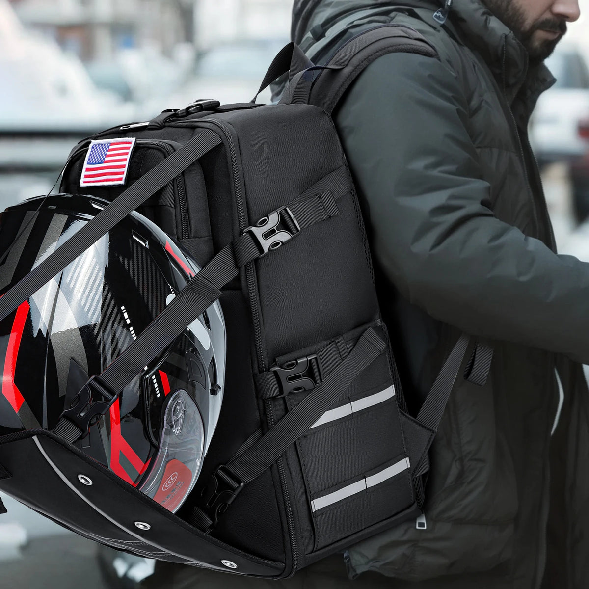 Alr™ Rugged Motorcycle Helmet Backpack