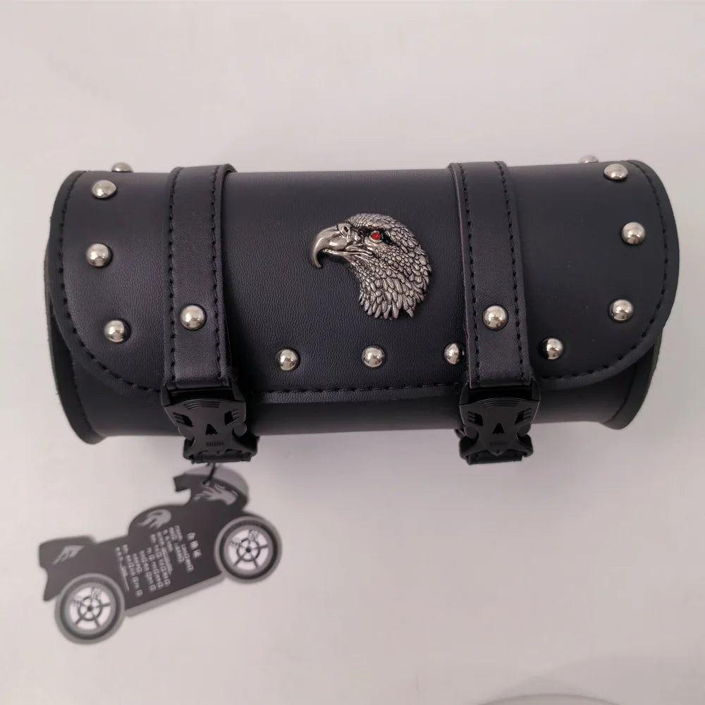 Leather Motorcycle Bag - Universal Side Saddlebag PU Storage