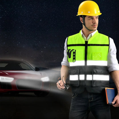 High Visibility Reflective Vest Working Clothes Motorcycle Cycling Sports Outdoo