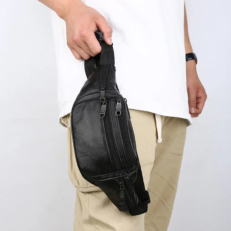 ALR™ PU Leather Men's Waist  Bag