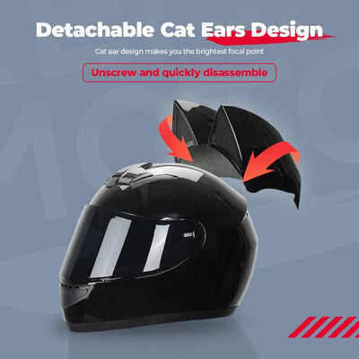 ALR™ Cat Ear Motorcycle Helmet