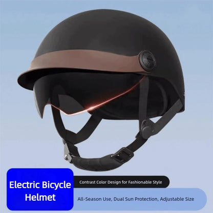 Motorcycle Helmet - Vintage Ultra Light Electric Bicycle