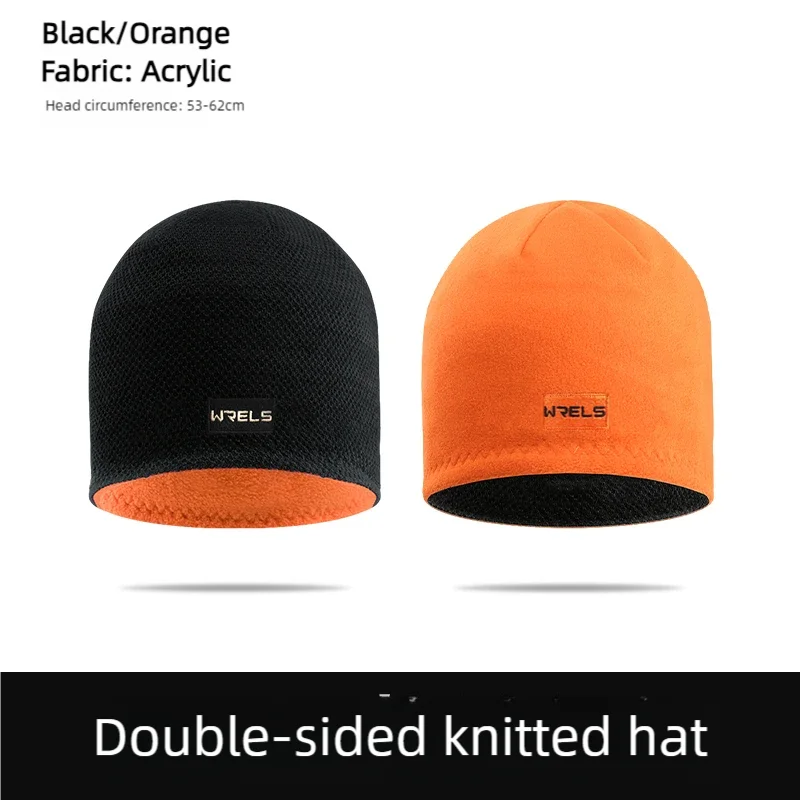 WRELS Winter Warm Two Sided Hat Unisex Windproof Outdoor Fleece Sports Hat Fishing Cycling Bonnet Hunting Camping Hiking Caps