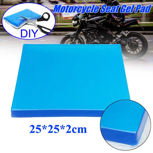 Motorcycle Gel Seat Cushion - Shock Absorbing Comfort Pad