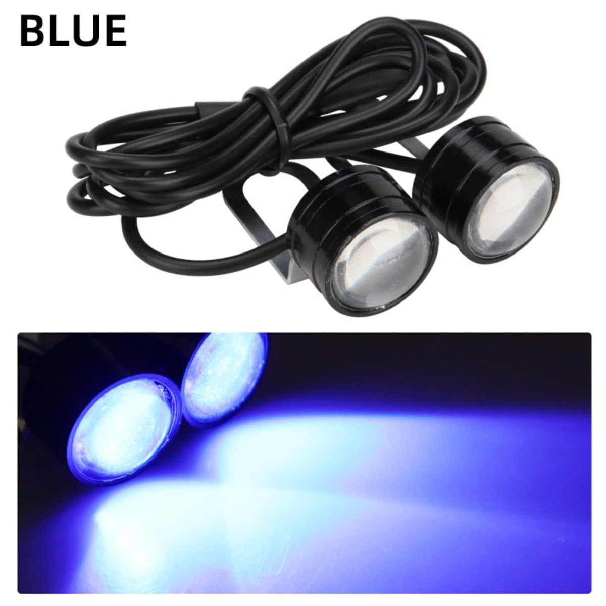 Enhance motorcycle safety with a pair of Motorcycle Strobe LED Driving Lights for increased visibility.
