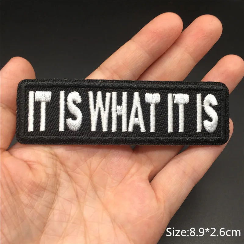 Alr™ Embroidered Iron-On Patch, It Is What It Is