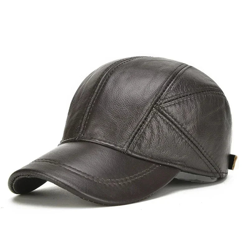 ALR™ Men’s Cowhide Leather Earlap Cap