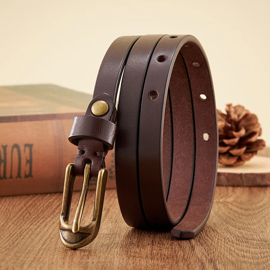 ALR™  Copper Pin Buckle Leather Belt