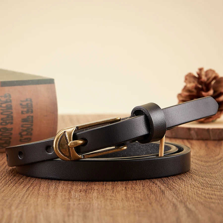 ALR™  Copper Pin Buckle Leather Belt