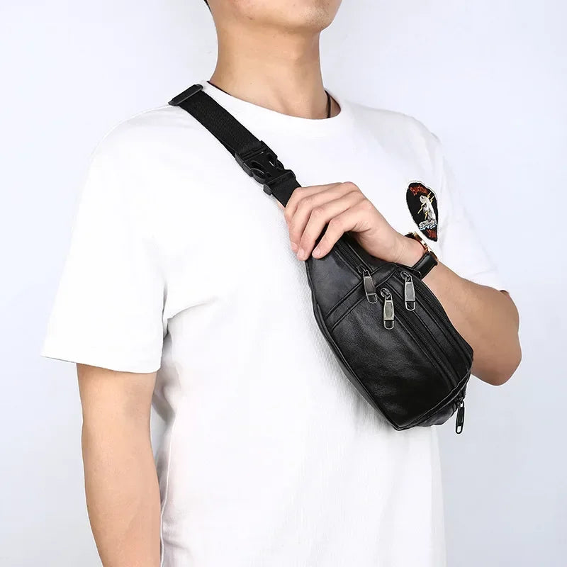 ALR™ PU Leather Men's Waist  Bag