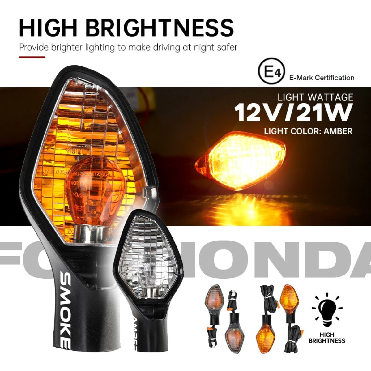 Motorcycle Turn Signal Light Indicator for Honda