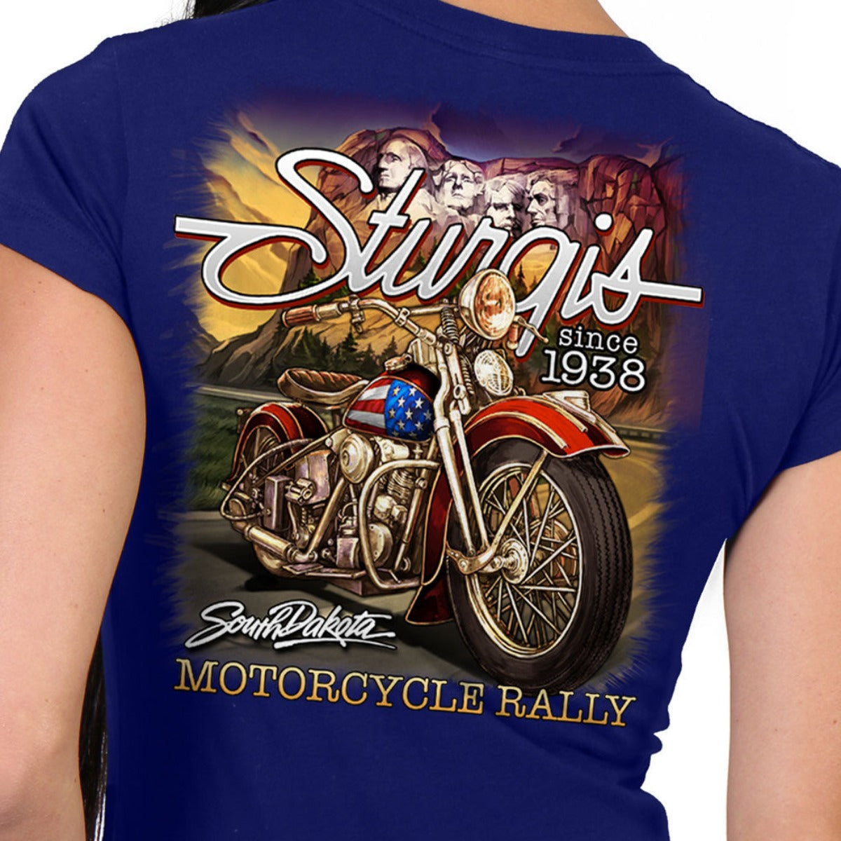 Hot Leathers Sturgis 2023 Ladies Mount Rushmore Double Sided Shirt