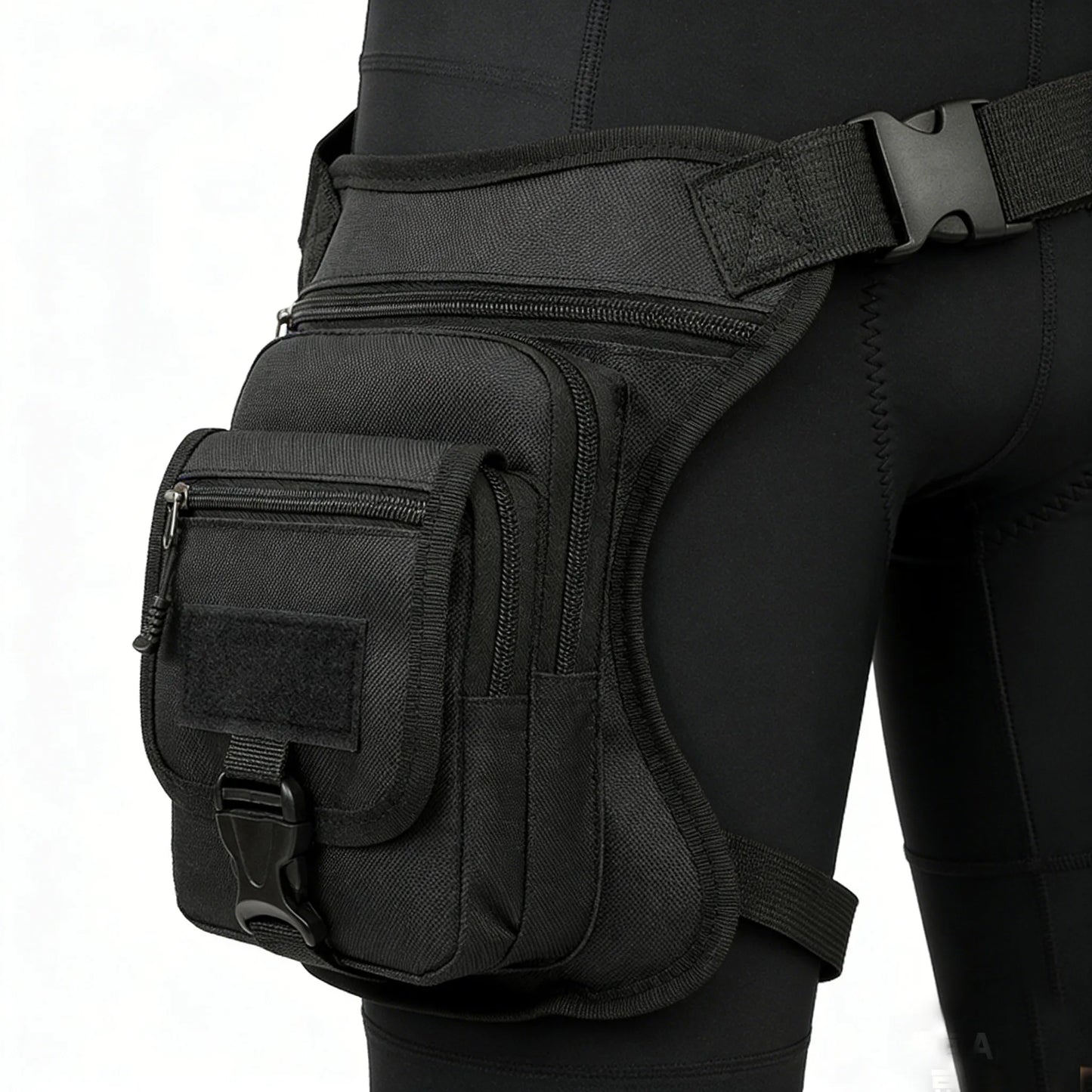 Leather Motorcycle Bag - Motorcycle Drop Leg Bag Thigh Belt Waist Bag