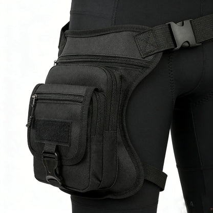 Leather Motorcycle Bag - Motorcycle Drop Leg Bag Thigh Belt Waist Bag