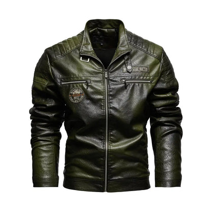 Alr™ PU Leather Plush Motorcycle Jacket