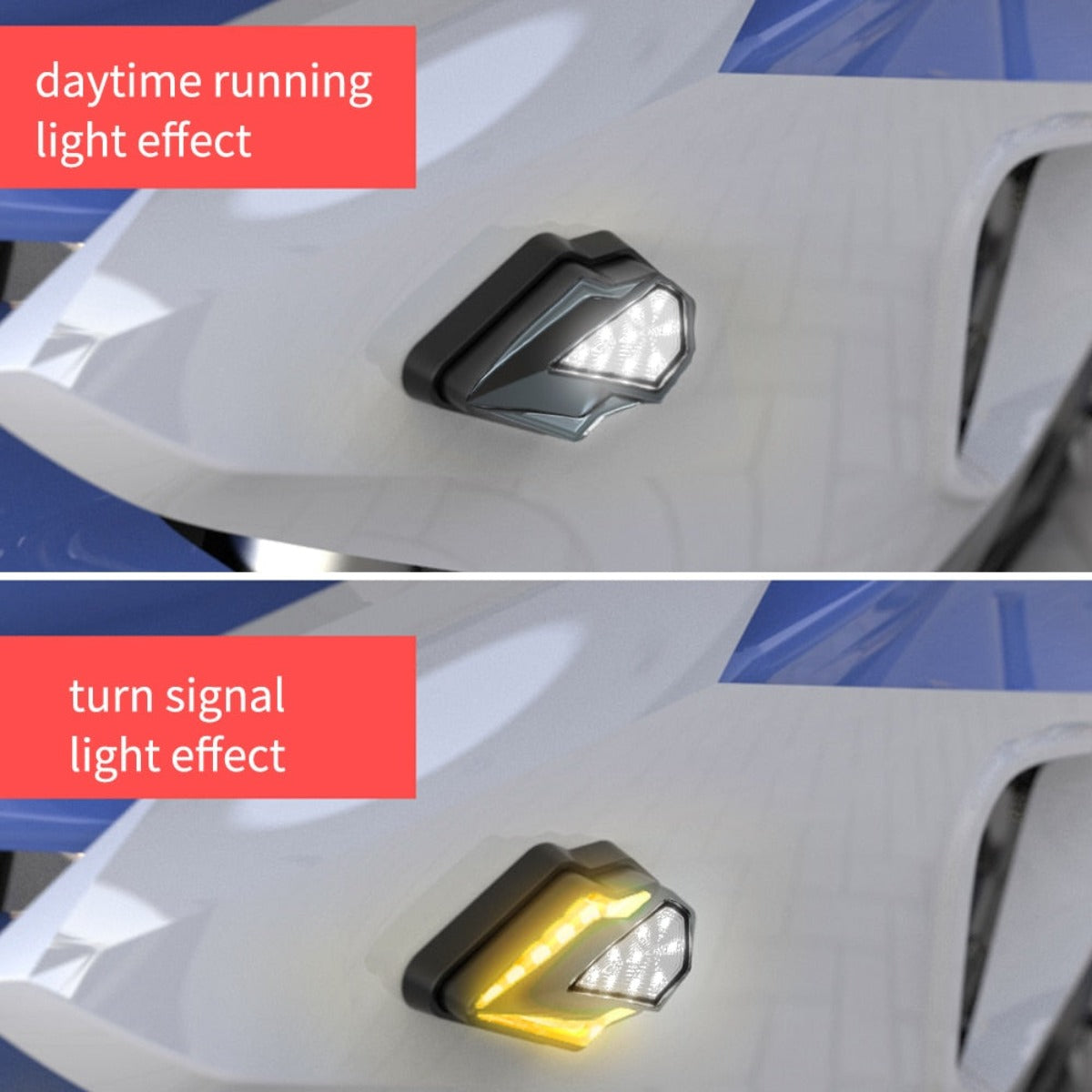Universal Flush Mount Blinker Flashing Turn Signals Lights
