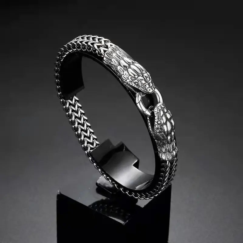 ALR™ Stainless Steel Skull Wolf Head Dragon Bracelet