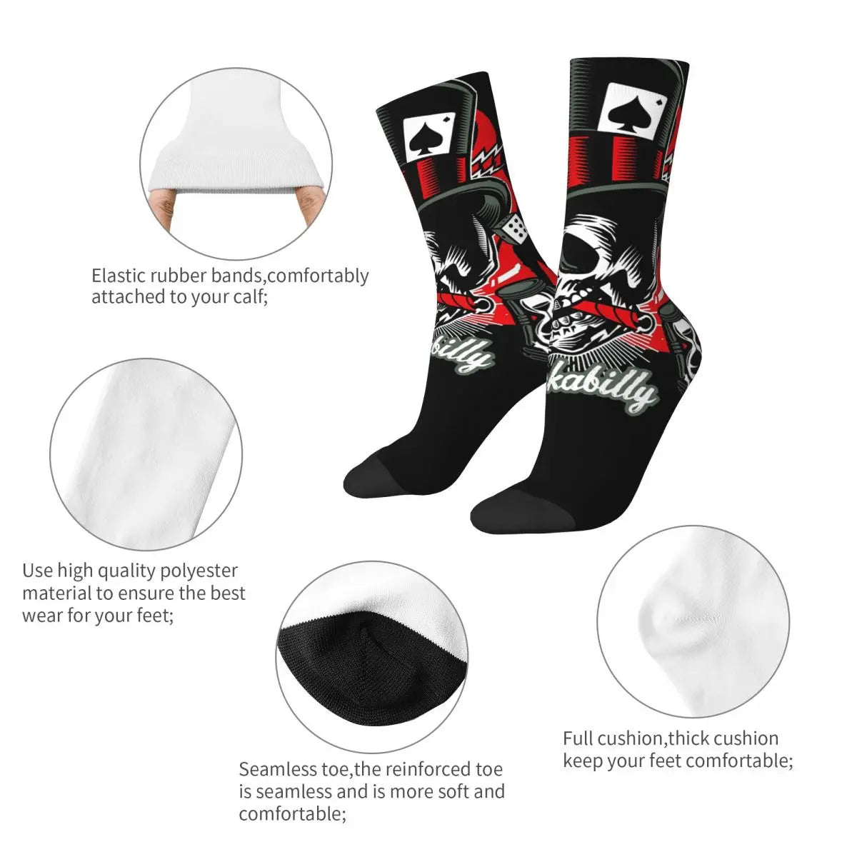 ALR™ Funny Crazy Skull Socks