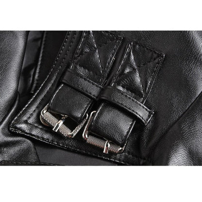 Men's Skull Punk Style Faux Leather Jacket