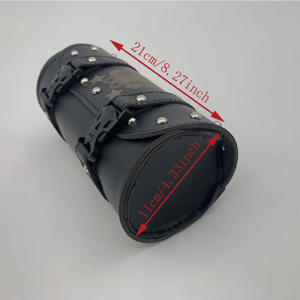 Leather Motorcycle Bag - Universal Side Saddlebag PU Storage