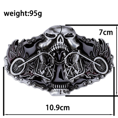 ALR™ Fire Skull Heavy Leather Belt