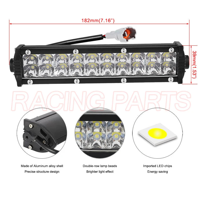 Motorcycle LED Lights - Light Bar Headlight Kit Dirt