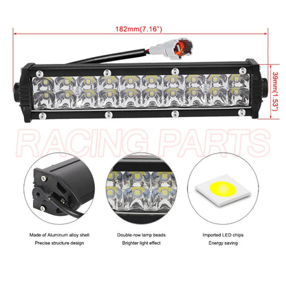 Motorcycle LED Lights - Light Bar Headlight Kit Dirt