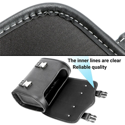 Leather Motorcycle Bag - Fork Saddlebag Universal PU Tool