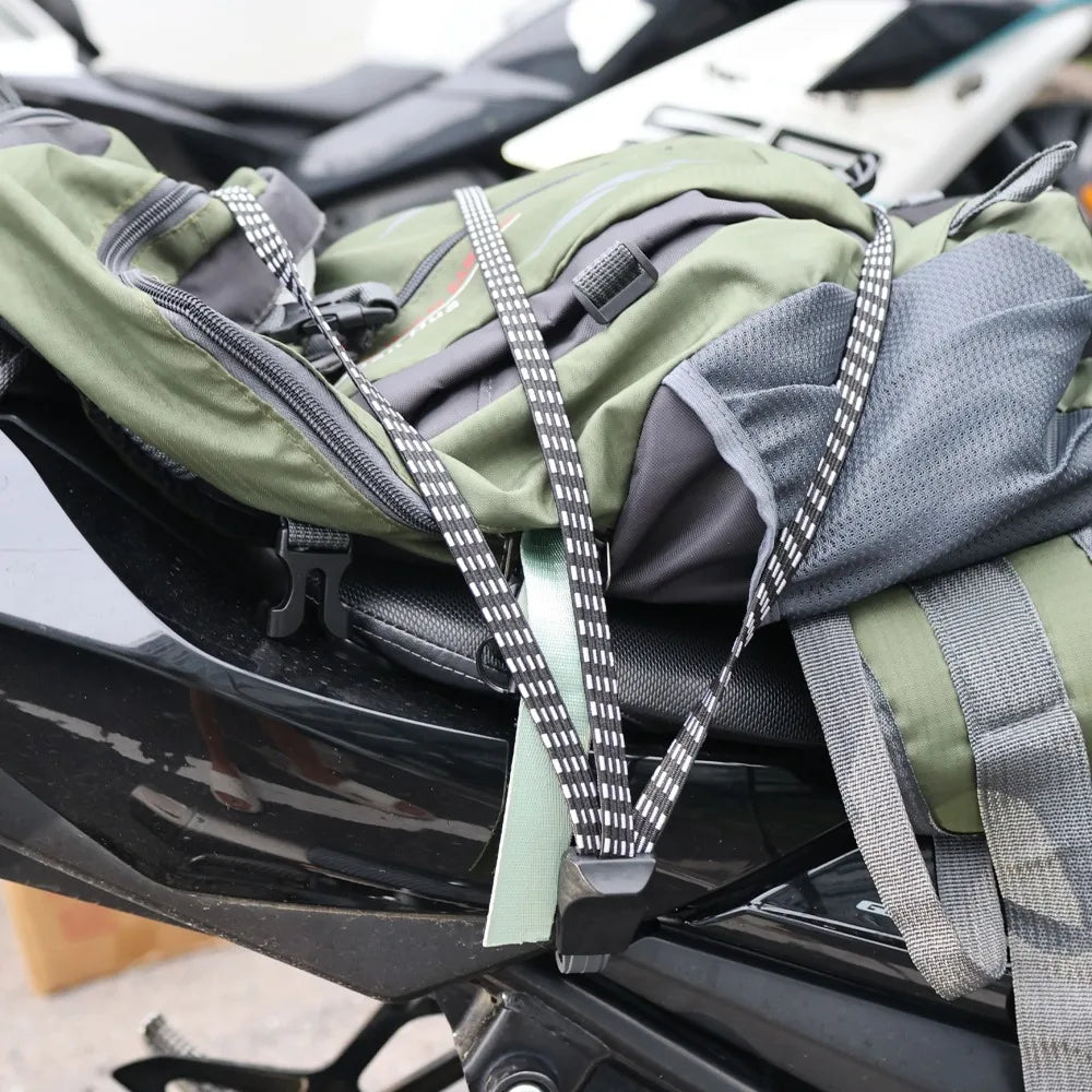 Motorcycle Tie-Down Straps - Motorcycle Luggage Strap Adjustable Bunge