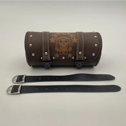 Leather Motorcycle Bag - Universal Side Saddlebag PU Storage