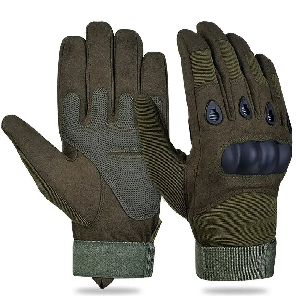 Motorcycle Gloves - Tactical Hunting Shooting Knuckle Protection