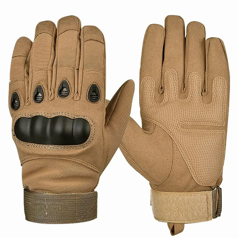 Motorcycle Gloves - Tactical Hunting Shooting Knuckle Protection