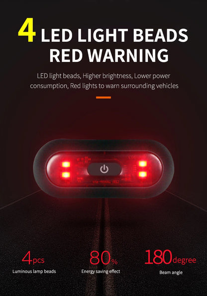 Waterproof Motorcycle Helmet Warning Light