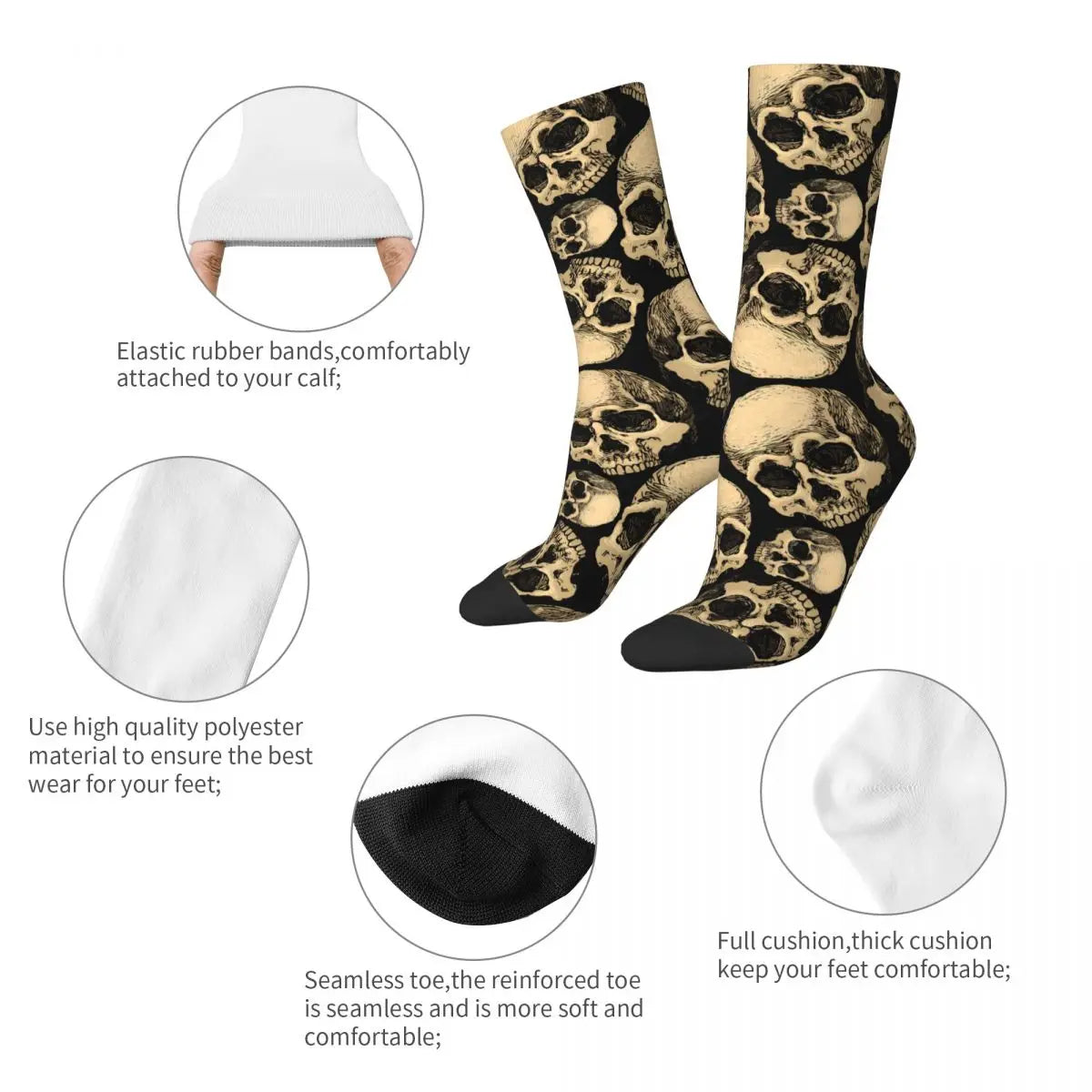 ALR™ Skulls 3D Print Socks