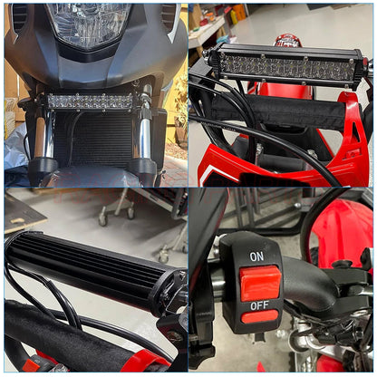 Motorcycle LED Lights - Light Bar Headlight Kit Dirt