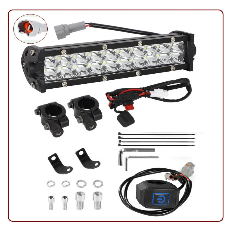 Motorcycle LED Lights - Light Bar Headlight Kit Dirt