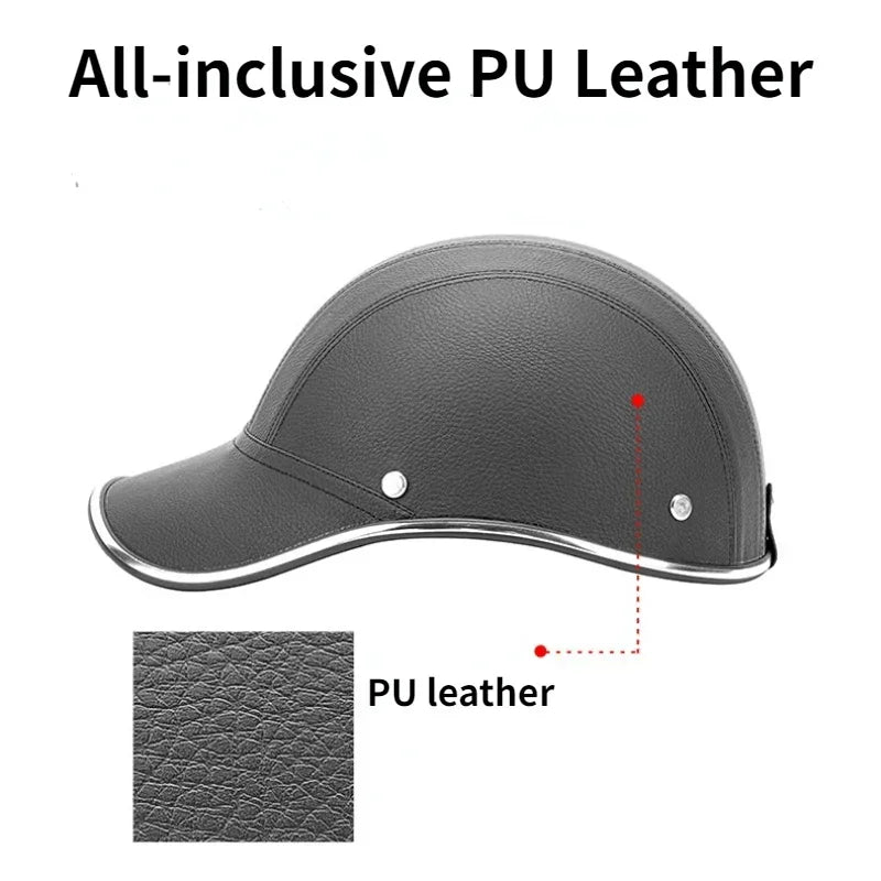2024 New Motorcycle Half Helmet Baseball Cap Half Face Helmet Anti-UV Safety Hard Hat Helmet Motorcycle for Mens