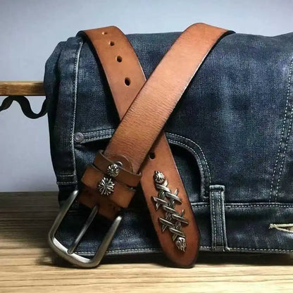 Men's Leather Belt New Male Waistband Ceinture Hommes Leather Belts for Men Width:38mm Accessories Belts
