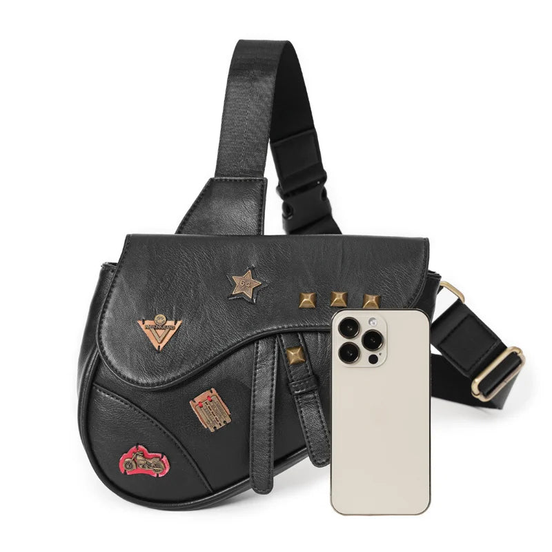 ALR™ Rivet Badge Crossbody Bag