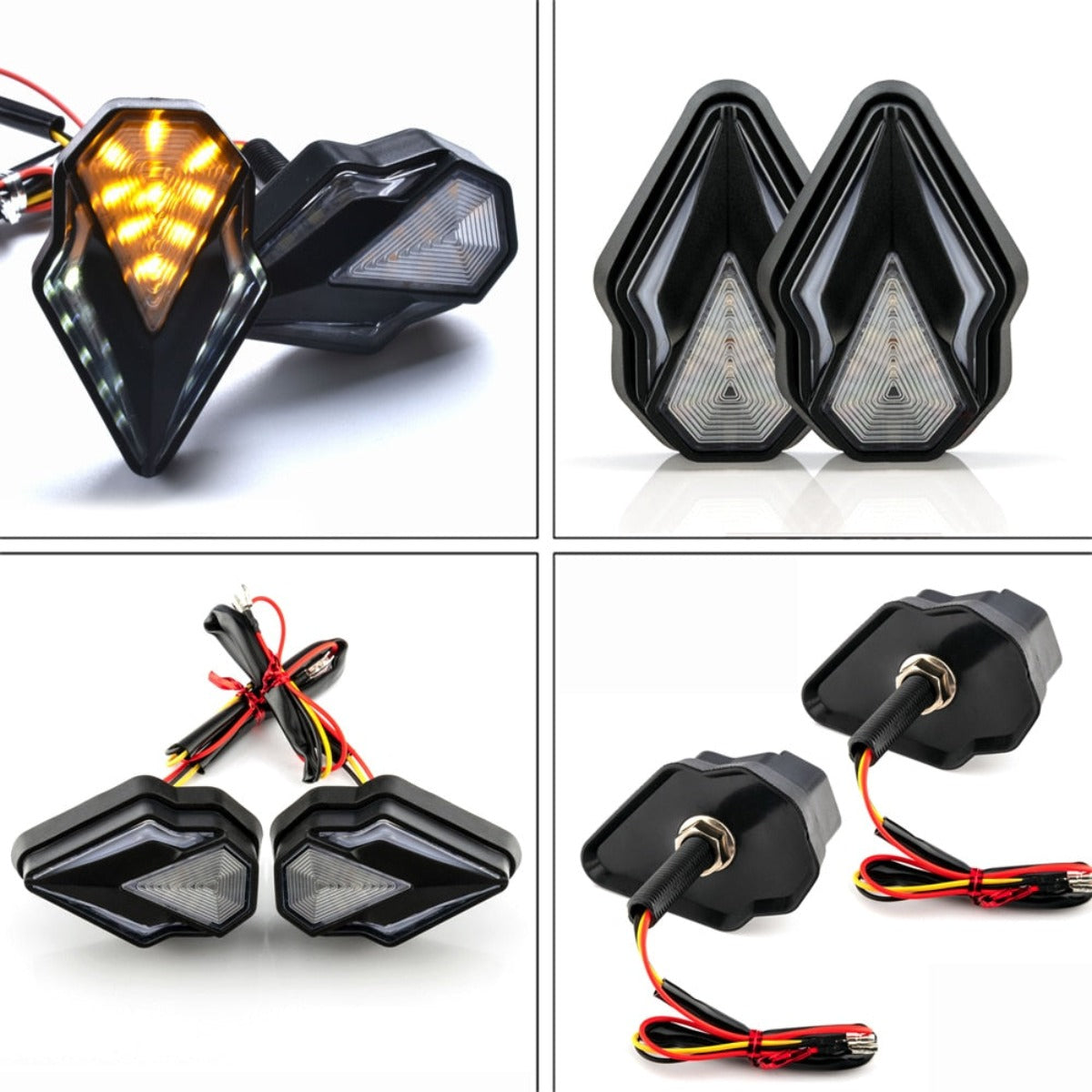 Universal Flush Mount Blinker Flashing Turn Signals Lights