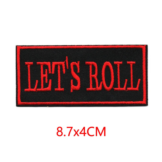 Alr™ Embroidered Iron-On Patch, Let's Roll
