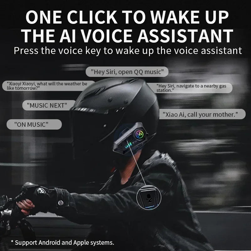 ALR  Motorcycle Helmet Bluetooth Headset