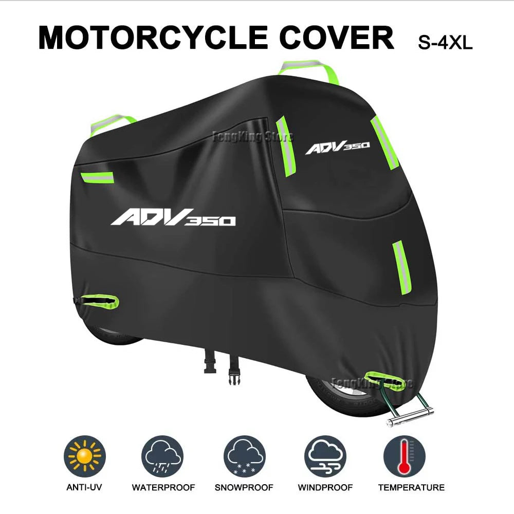 Motorcycle Cover UV Protective Dustproof Snowproof Outdoors Rain  Waterproof Cover  For Honda ADV350 ADV 350