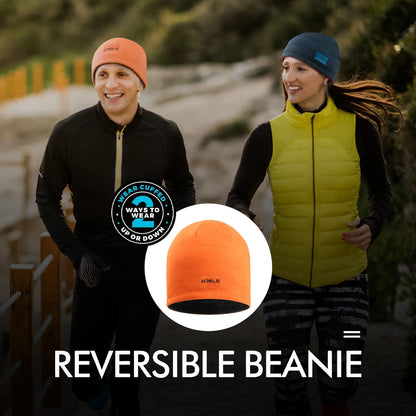 WRELS Winter Warm Two Sided Hat Unisex Windproof Outdoor Fleece Sports Hat Fishing Cycling Bonnet Hunting Camping Hiking Caps