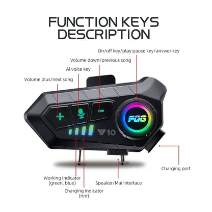 ALR  Motorcycle Helmet Bluetooth Headset