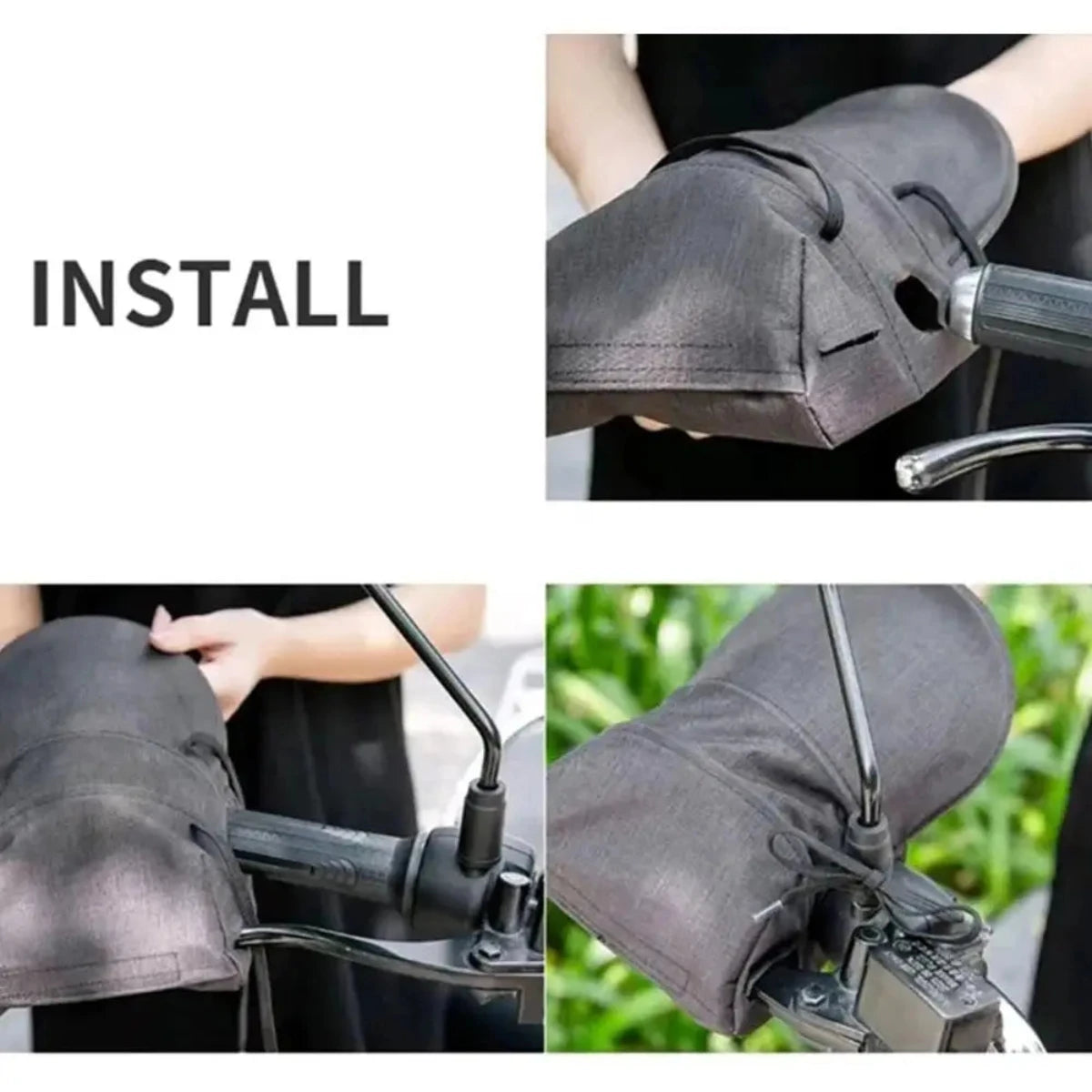 Alr™ Waterproof Motorcycle Handlebar Gloves